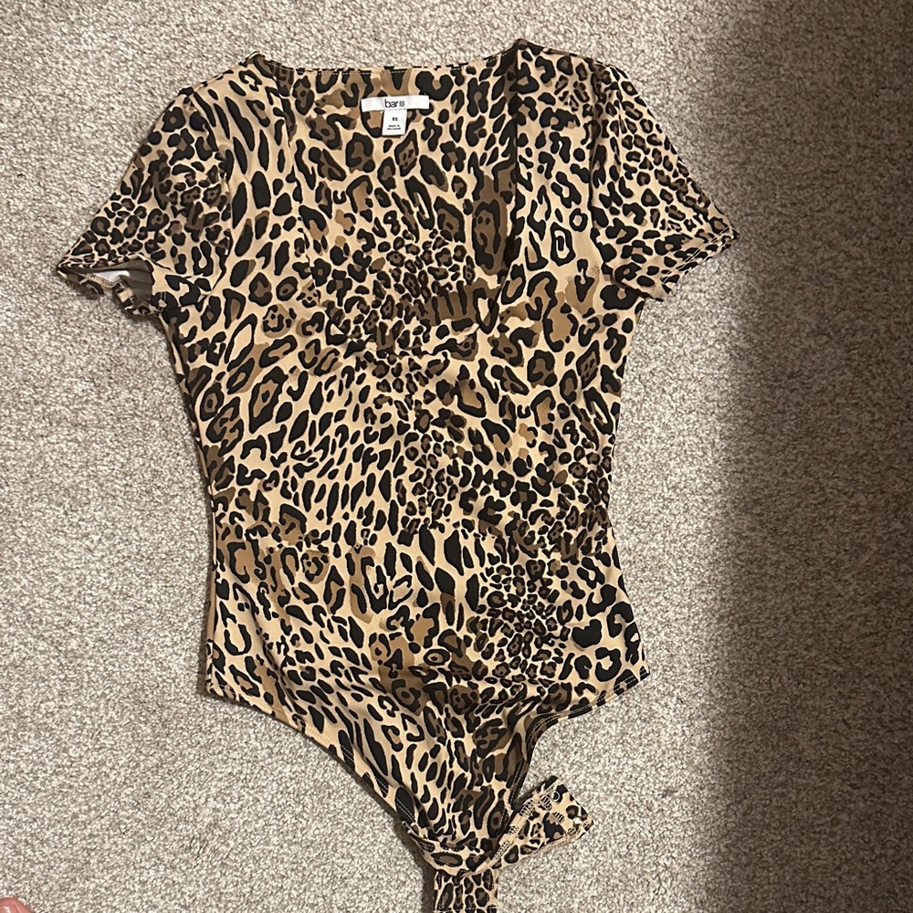 Bar III Animal Print Top